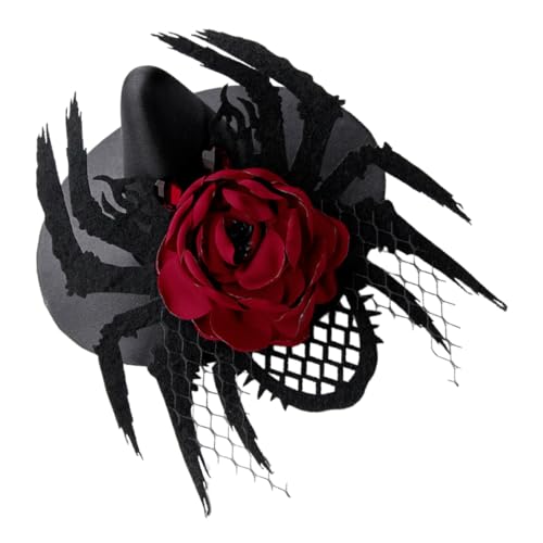 FOMIYES Halloween Spinnen Kopfbedeckung für Frauen Vintage Fascinator Haarspange Teeparty und Kostüm Accessoires Atmungsaktiv und Elegant für Halloween und Festliche Anlässe von FOMIYES