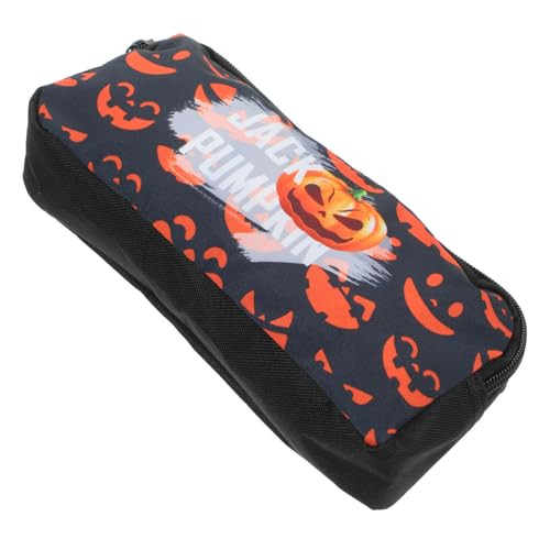 FOMIYES Halloween-federmäppchen Waschtasche Kosmetiktasche Kosmetiktaschen Schminktasche Damen Makeup Tasche Schreibwarentasche Student Oxford-Stoff Kürbis von FOMIYES