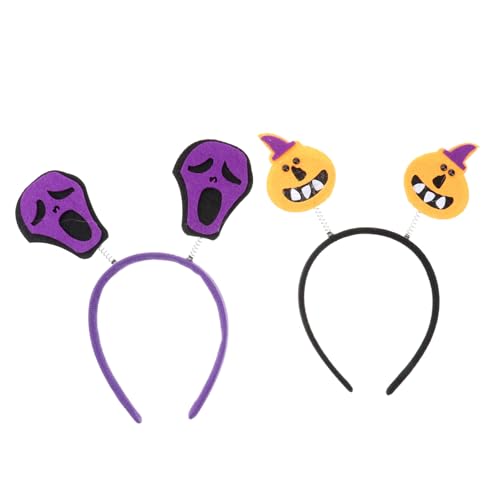 FOMIYES Halloween Kürbis Frühling Stirnband Set 6pcs Cosplay Kopfschmuck Haar Hoop Haar Clip Party Zubehör Zufällige Stil von FOMIYES