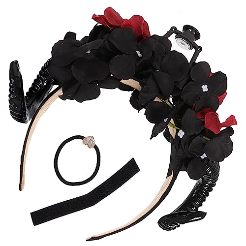 FOMIYES Halloween kopfhoerer schlüpfeier die festu Kostümzubehör Schafshorn Cosplay-Stirnbänder für Frauen Gothic-Dekorationen Widderhörner Cosplay Hörner Stirnband Cosplay-Hörner Plastik von FOMIYES