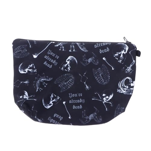 FOMIYES Vintage Make-up Tasche Halloween Kosmetiktasche Aufbewahrungstasche Schminktasche Reisen Toilettenartikel Organizer Kosmetika Tragbar Langlebig von FOMIYES