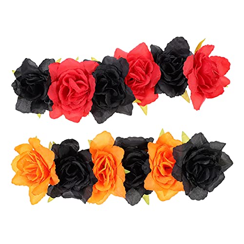 FOMIYES Rose Blume Haar Stirnband Party Haarband Haar Zubehör Mädchen Halloween Party Zubehör von FOMIYES