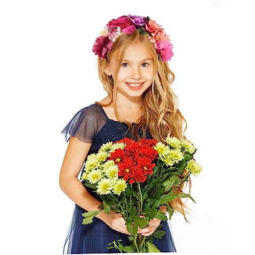 FOMIYES Elegantes Party-stirnband Mit Rosenblüte Haarband Für Damen Kopfbedeckung Halloween Accessoire Mode von FOMIYES