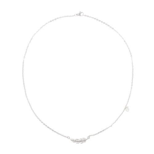FOMIYES Halskette mit Zirkonia Anhänger Kurze Schlüsselbein Kette aus Eleganter Halsschmuck für Frauen Feiner Clavicle Schmuck für Hochzeit und Alltag von FOMIYES