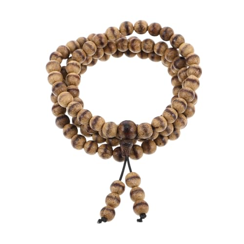 FOMIYES Handgefertigte Aromaholz gebetskette Meditationsperlen Natürlich Duftend Zen Stil für Damen Herren Spirituelle Ruhe und Konzentration von FOMIYES