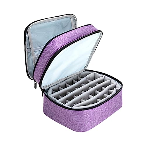 FOMIYES Für Ätherische Öle Aufbewahrungstasche Für Nagellack Stilvoller Reise-organizer 30 Fächer Doppellagige Tasche Für Nagellack von FOMIYES