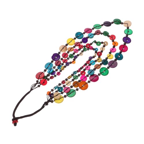 FOMIYES Handgewebte Lange Boho Halskette aus Natürlicher Kokosnussschale Mehrfarbige Perlen Leichter Vintage Schmuck für Damen Einzigartiger Strand Alltagsschmuck FOMIYES Handgewebte Lange Boho Halskette aus Natürlicher Kokosnussschale Mehrfarbige Perlen Leichter Vintage Schmuck für Damen Einzigartiger Strand Alltagsschmuck von FOMIYES