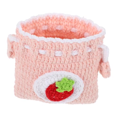 FOMIYES Handgewebte Münzbeutel Trendy Geldbeutel Ändern Kleine Geldbörse Mini Tasche Geldbörse Damen Portemonnaie Münze Kleine Damen Geldbörse Münztüten Garn Rosa von FOMIYES