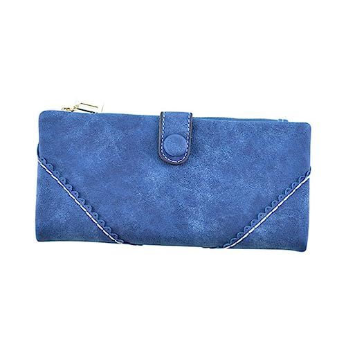 FOMIYES Handtasche Damen geldbörse Frauen geldbörse Damen-geldbörsen Brieftasche Damen praktische Geldbörse Blau von FOMIYES