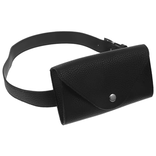 FOMIYES Handytasche Geldbörsen Hüfttasche Mit Umschlag Klein Mini Geldbeutel Taille Gürtel Umschlagbrieftaschen Für Damen Modische Bauchtasche Auslaufbeutel Black von FOMIYES