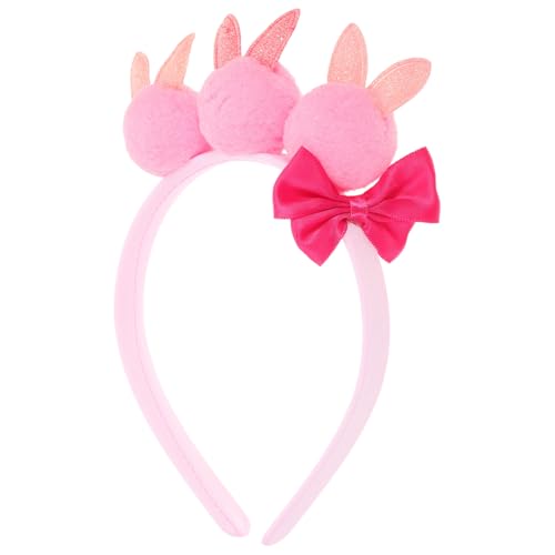 FOMIYES Hasenbommel Hasen Stirnband Hasenschmuck Ohren Ball Party Cosplay Kostüm Accessoires Damen Weihnachten Leicht Komfortabel von FOMIYES