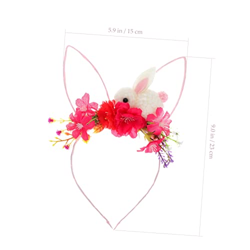FOMIYES Hasenohren Haarreifen Plüsch Bunny Headband mit Glatter Oberfläche Bequem und Rutschfest Vielseitig für Party Make Up und Alltag Geeignet Modischer Haarschmuck für Damen und von FOMIYES