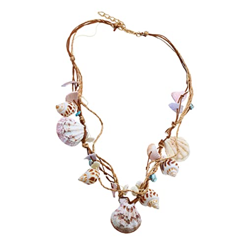 FOMIYES Hawaiian Beach Necklace Handgefertigten Muscheln Halskette für Damen Perfekter Strandschmuck Accessoire für Besondere Anlässe für Reisen Feiern Urlaub von FOMIYES