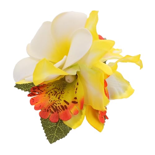 FOMIYES Hawaiian Plumeria Haarklammer Tropische Blume Haarschmuck Damen Sommer Barrette Künstliche Hibiskusblüte Festival Strand Urlaub Party Zubehör Sicherer Frische Farben Einfach von FOMIYES
