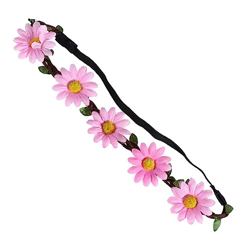 FOMIYES 5st Sonnenblumen-stirnband Blumenstirnband Im Boho-stil Blumenmädchen-stirnband Hawaiianische Leis Kopf Blumenkranz Blumenhaarkranz Boho Blumen Stirnband Braut Böhmen Schmuck von FOMIYES