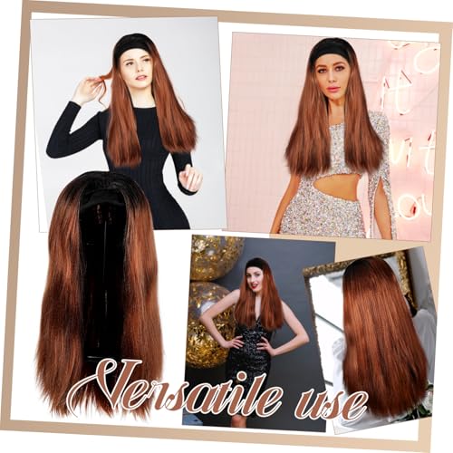 FOMIYES Headband-perücke Damen Lang Glatt Synthetik Haarteil Komfortabel Leicht Atmungsaktiv Kopfbedeckung Für Alltag Party Cosplay Geeignet FOMIYES Headband-perücke Damen Lang Glatt Synthetik Haarteil Komfortabel Leicht Atmungsaktiv Kopfbedeckung Für Alltag Party Cosplay Geeignet von FOMIYES