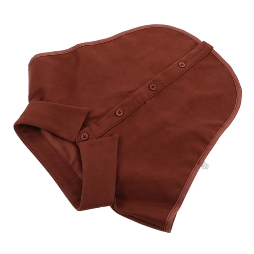 FOMIYES Hemd mit falschem Kragen gefälscht Fälschung dicky trimmen Hälfte Nacken - für abnehmbare Kragen für falsches Dicker Kragen Polyester Brown von FOMIYES