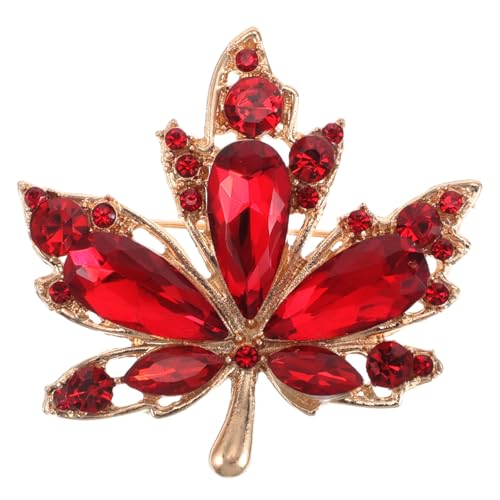 FOMIYES Herbstschmuck für Damen: Ahornblatt-Brosche – Stilvolles Thanksgiving-Revers-Accessoire für Damen – Für Hemden, Pullover und Schals von FOMIYES