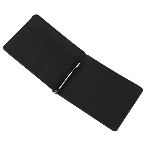 FOMIYES Herren Geldbörse PU Leder Ultra Dünn Vintage Stil mit Metallclip Multi Lagen Kartenhalter für Reise und Alltag Kratzfeste Metallakzente und Effiziente Aufbewahrung von FOMIYES