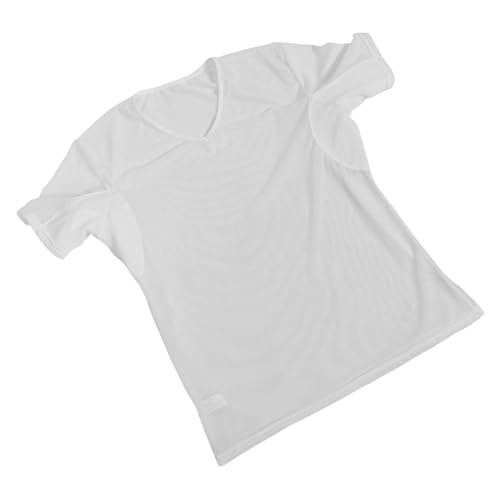 FOMIYES Herren Unterhemd Mit Integriertem Schweißpolster Atmungsaktives T-shirt Für Männer Schweißfeste Achselpolster Waschbar Und Trocknergeeignet von FOMIYES