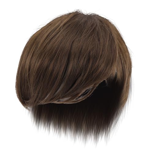 FOMIYES Herren Kurzhaar Perücke Tiefbraun Synthetisch Atmungsaktiv Natürlicher Look Cosplay Party Halloween Kostüm Zubehör FOMIYES Herren Kurzhaar Perücke Tiefbraun Synthetisch Atmungsaktiv Natürlicher Look Cosplay Party Halloween Kostüm Zubehör von FOMIYES