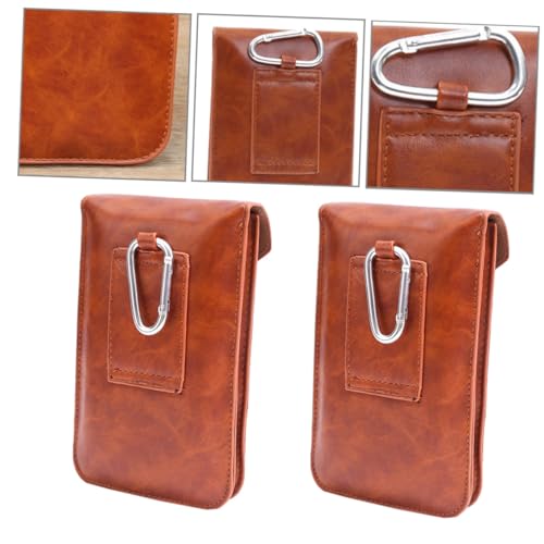FOMIYES Herren Mini Handy Tasche PU Kunstleder Dünn Leicht Smartphone Umhängetasche Modisch für Alltag Shopping Freizeit und Party Geeignet von FOMIYES