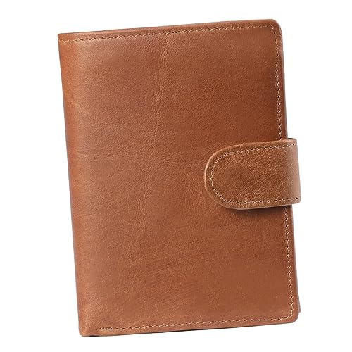 FOMIYES Herren RFID Geldbörse aus Echtem Multifunktional Vintage Stil Großer Kartenhalter Diebstahlsicherung Schlankes Portemonnaie Leichte Braune Multifunktionsbörse für Männer FOMIYES Herren RFID Geldbörse aus Echtem Multifunktional Vintage Stil Großer Kartenhalter Diebstahlsicherung Schlankes Portemonnaie Leichte Braune Multifunktionsbörse für Männer von FOMIYES