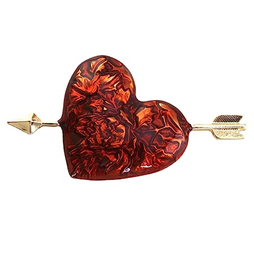 FOMIYES Rote Herz Brosche Anstecknadel Für Damen Schmuck Accessoire Zum Valentinstag Geburtstag Oder Jubiläumsgeschenk Für Freundin Oder Ehefrau von FOMIYES