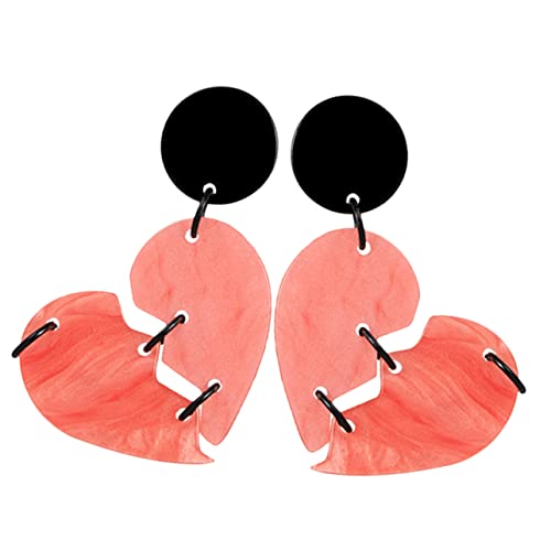 FOMIYES Herz Ohrstecker Damen Ohrringe Herzförmig Modeschmuck Elegant Hochzeit Geburtstag Valentinstag Schmuck Zubehör von FOMIYES