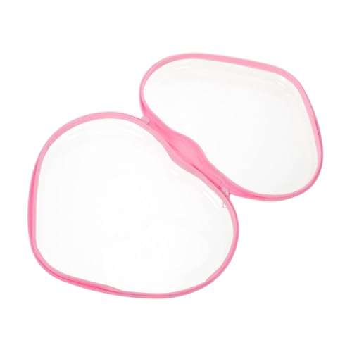 FOMIYES Herzförmige Hartschalen-Kosmetiktasche mit Reißverschluss Vielseitige Reise Aufbewahrungstasche für Kosmetik Toilettenartikel und Große Robust und Schützend für Frauen und Zuhause von FOMIYES