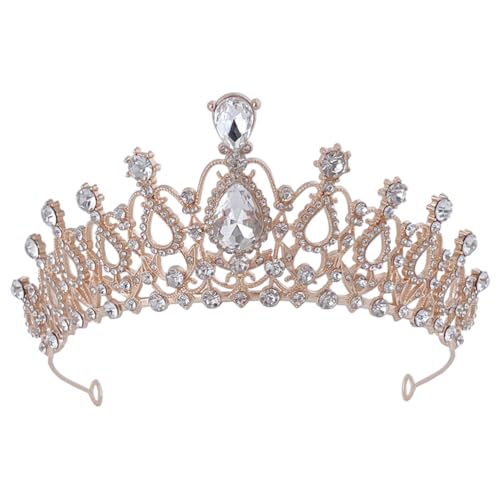 FOMIYES Hochwertige Tiara Haarschmuck mit Funkelnden Strasssteinen Blumenmädchen Krone für Hochzeit und Geburtstag Leichtes Komfortables Stirnband für Besondere Anlässe von FOMIYES