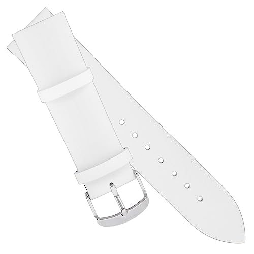 FOMIYES Hochwertiges Uhrenarmband Weiß Verdicktes Ersatzarmband mit Schnalle Ergonomisches Design Komfortables Langlebiges Armband für Herren und Damen von FOMIYES