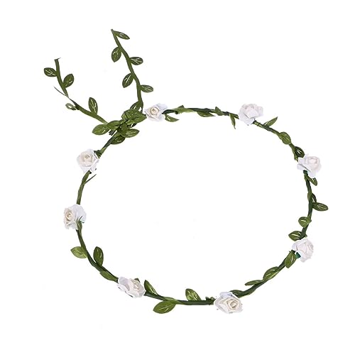 FOMIYES Stirnbänder Tiara Blumenstirnband für frauen Blumenhaargirlande Haargirlande Hochzeit Kopfbedeckung Armband Strandresort von FOMIYES