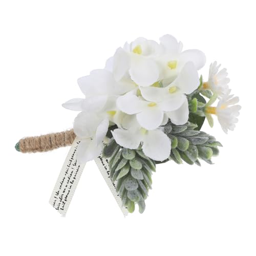 FOMIYES Hochzeitsblumen Anstecknadel für Simulierte Corsage Dekoration für Hochzeiten Partys Anlässe Langlebig für Trauzeuginnen Gäste von FOMIYES
