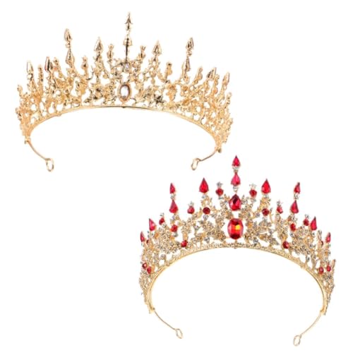 FOMIYES Hochzeitskrone Mit Strass Für Braut Tiara Für Hochzeit Modeaccessoires Hochzeitsschmuck Elegant Und Langlebig von FOMIYES