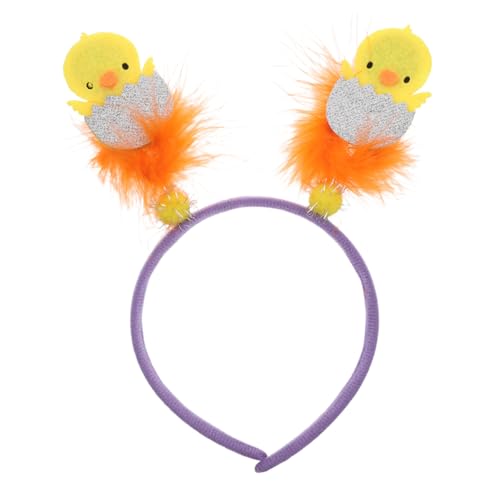FOMIYES Hühner Haarreif Gelbes Küken-stirnband Zubehör Für Osterfeiern Haarschmuck Kopfbedeckungen Für Osterfeiern Cartoon-stirnband Mit Ostermotiv von FOMIYES