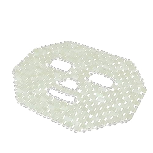 FOMIYES Jade Gesichtsmaske aus Kühlend und Schmerzlindernd für Gesichtspflege und Massage zur Anwendung Zuhause Schule und Büro Wiederverwendbar und Einfach zu Kühlen von FOMIYES