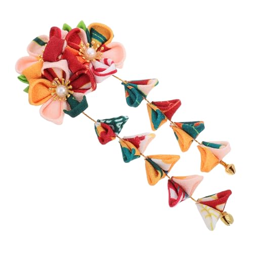 FOMIYES Traditionelle Japanische Kimono-kopfbedeckung Blumen-haarspange Für Frauen Brautschmuck Für Hochzeiten Klassisches von FOMIYES