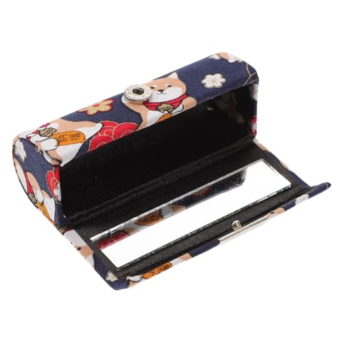 FOMIYES Japanischer Lippenstifthalter Mini Aufbewahrungsbox Tragbar Single Lippenstift Etui Blau Kompakt Für Damen Geldbörse Alltag Schule Shopping von FOMIYES