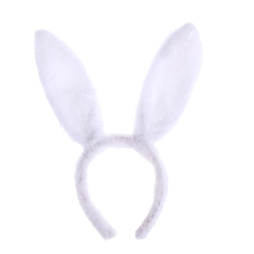 FOMIYES Kaninchen-Zubehör Für Hasen Mini-Hut Für Den Innenbereich Kostüme Für Erwachsene Hasen-Kuscheltiere Tierkostüm Haarreifen Ohren Haarbänder Weiße Kleidung Geschenk Dünnes von FOMIYES