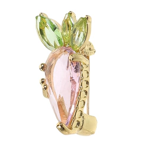 FOMIYES Karotten Brosche für Damen Zinklegierung Anstecknadel für Kleidung Stilvolle Brosche für Pullover Schals Hüte Modisches Accessoire zur Vermeidung von Garderobenpannen von FOMIYES