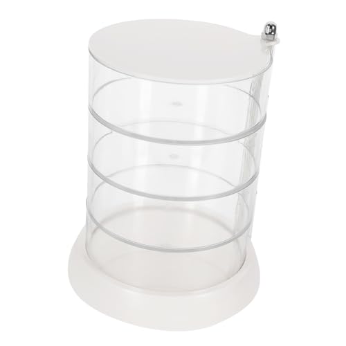 FOMIYES 4stufe Drehbarer Kosmetik Organizer Mit Aufbewahrungsbox Für Make-up-pads Beauty Eggs Und Utensilien Praktisches Rotationsdesign Für Schminktisch Und Badezimmer von FOMIYES