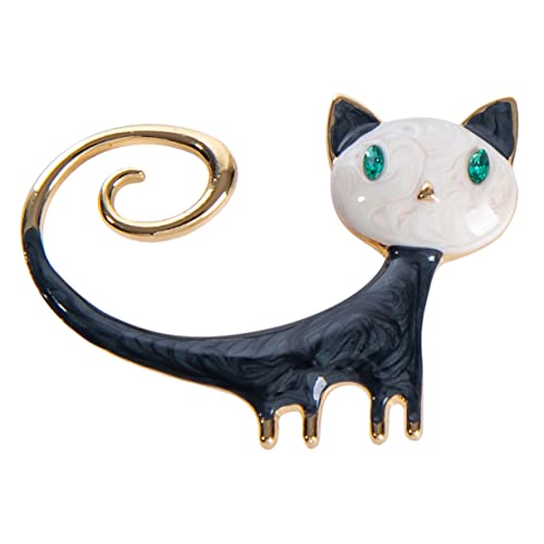 FOMIYES Katzenbrosche Langlebiger Legierung Kreative Tropfen Vielseitiger Anstecker für Kleidung Taschen Hüte und Schals für Freunde und Familie von FOMIYES