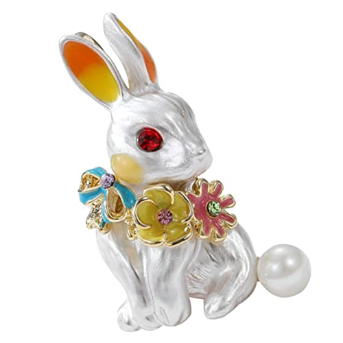 FOMIYES Kawaii Kaninchen Brosche Anstecknadel Niedlicher Hasen Anstecker für Kleidung Schals und Hüte Accessoire für Festivals und Besondere Anlässe von FOMIYES