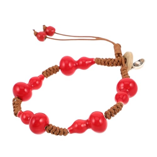 FOMIYES Keramik Gourd Perlenarmband Feng Shui Glücksarmband für Damen und Herren Leichtes Robustes Schmuckstück Wohlstand und Schutz als zu Weihnachten und Neujahr von FOMIYES