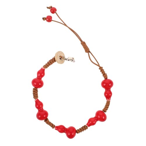 FOMIYES Keramik Kürbis Armband mit Glück Bringenden Wu Lou Perlen Feng Shui Schmuck für Frauen und Männer Symbolisiert Wohlstand und Segen für Besondere Anlässe von FOMIYES