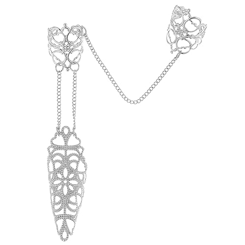 FOMIYES Kettenring für Damen Offener Ring im Gothic Stil mit Filigranem Design als Schmuckstück für Teenager und Damen Perfektes für Freundin Tochter oder Ehefrau von FOMIYES
