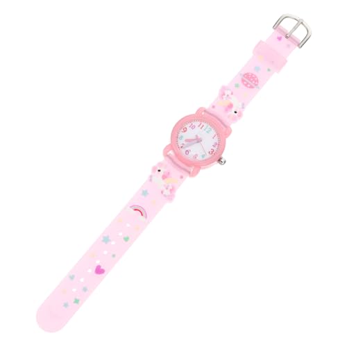 FOMIYES Kinderuhr Mädchen Einhorn Quarzuhr 3D Cartoon Uhr Silikonband Für Kinder Outdoor von FOMIYES