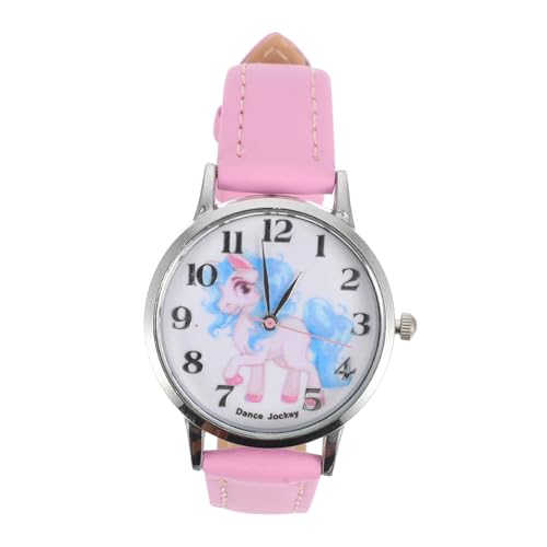 FOMIYES Kinderuhr wasserdichte Armbanduhr für Lederarmband Quarz Uhr für Zeitlernen für Süßes Cartoon Design von FOMIYES