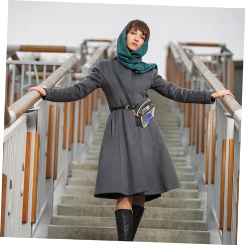 FOMIYES Klarer PVC Schultertasche Damen Crossbody Bag Reise Umhängetasche Leicht Tragbar Alltag Strand von FOMIYES